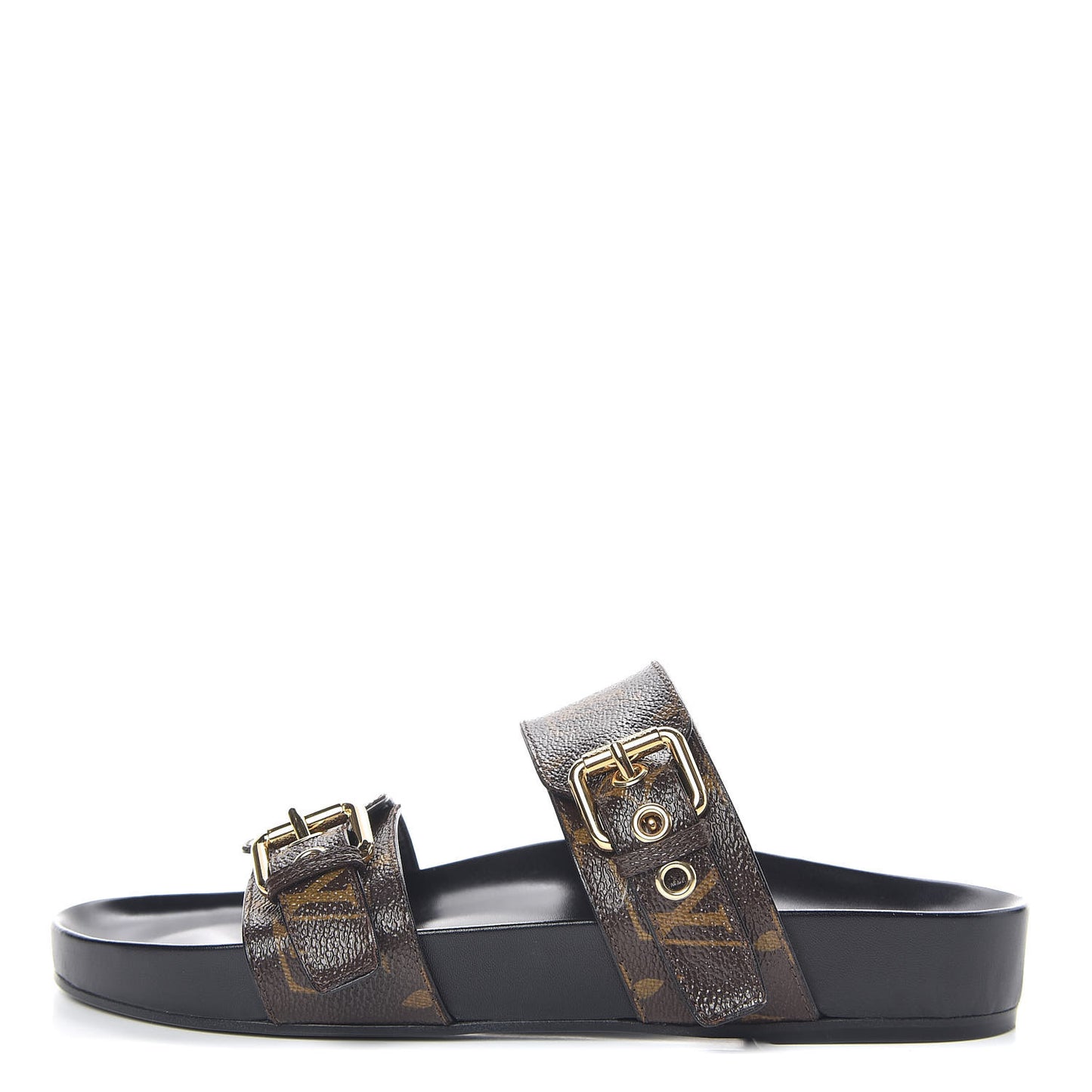 Monogram Bom Dia Mule Sandals 37 Black
