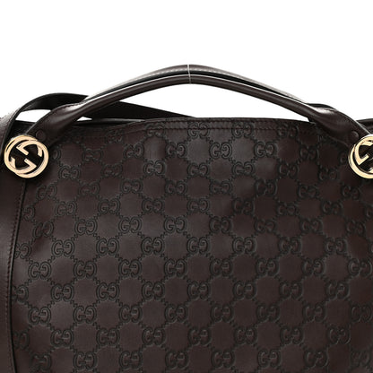 Gucci Guccissima Medium Miss GG Top Handle Bag Dark Brown 8 of 12