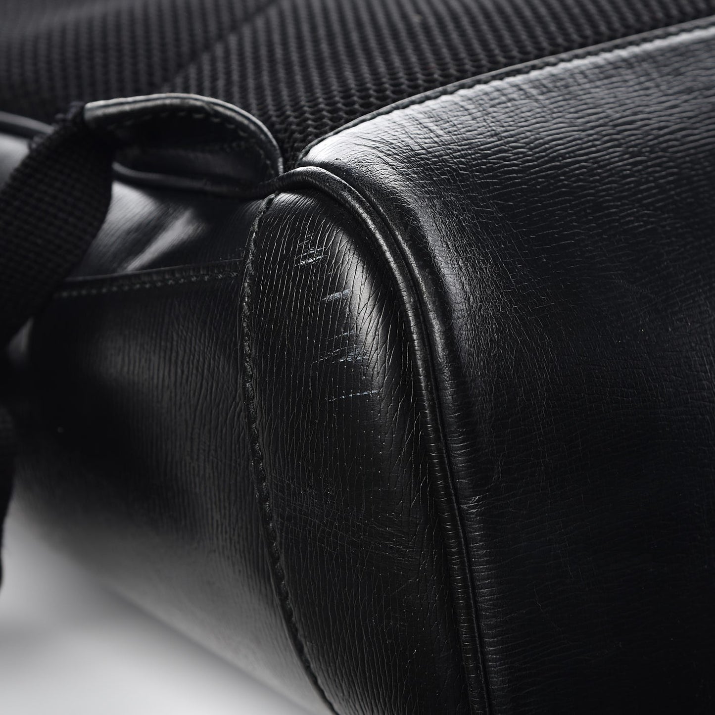 Calfskin Kingsnake Dome Backpack Black