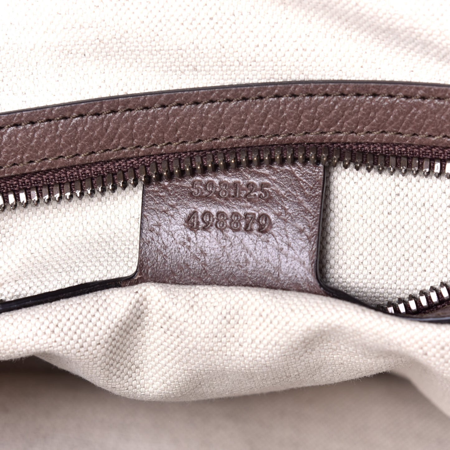 GG Supreme Monogram Web Small Ophidia Half Moon Hobo Brown