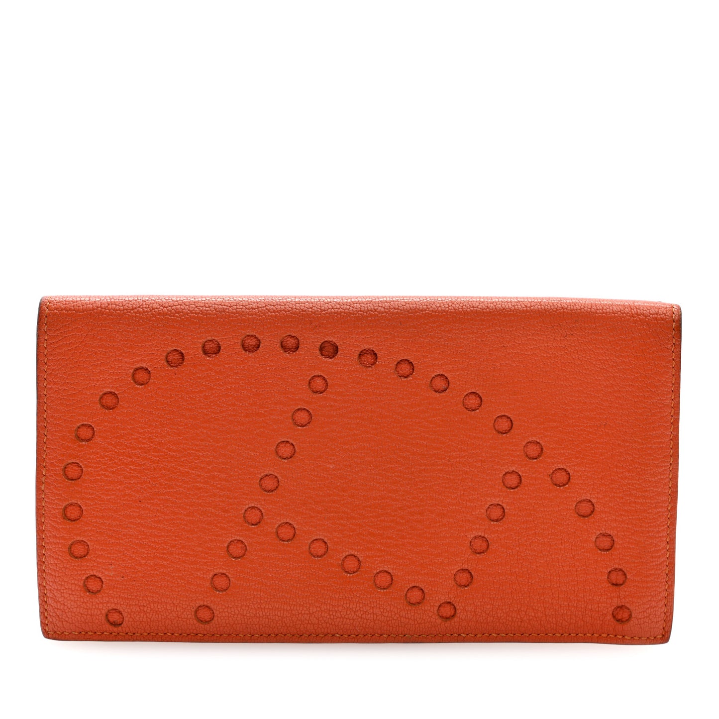 Chevre Mysore Evelyne Long Wallet Orange