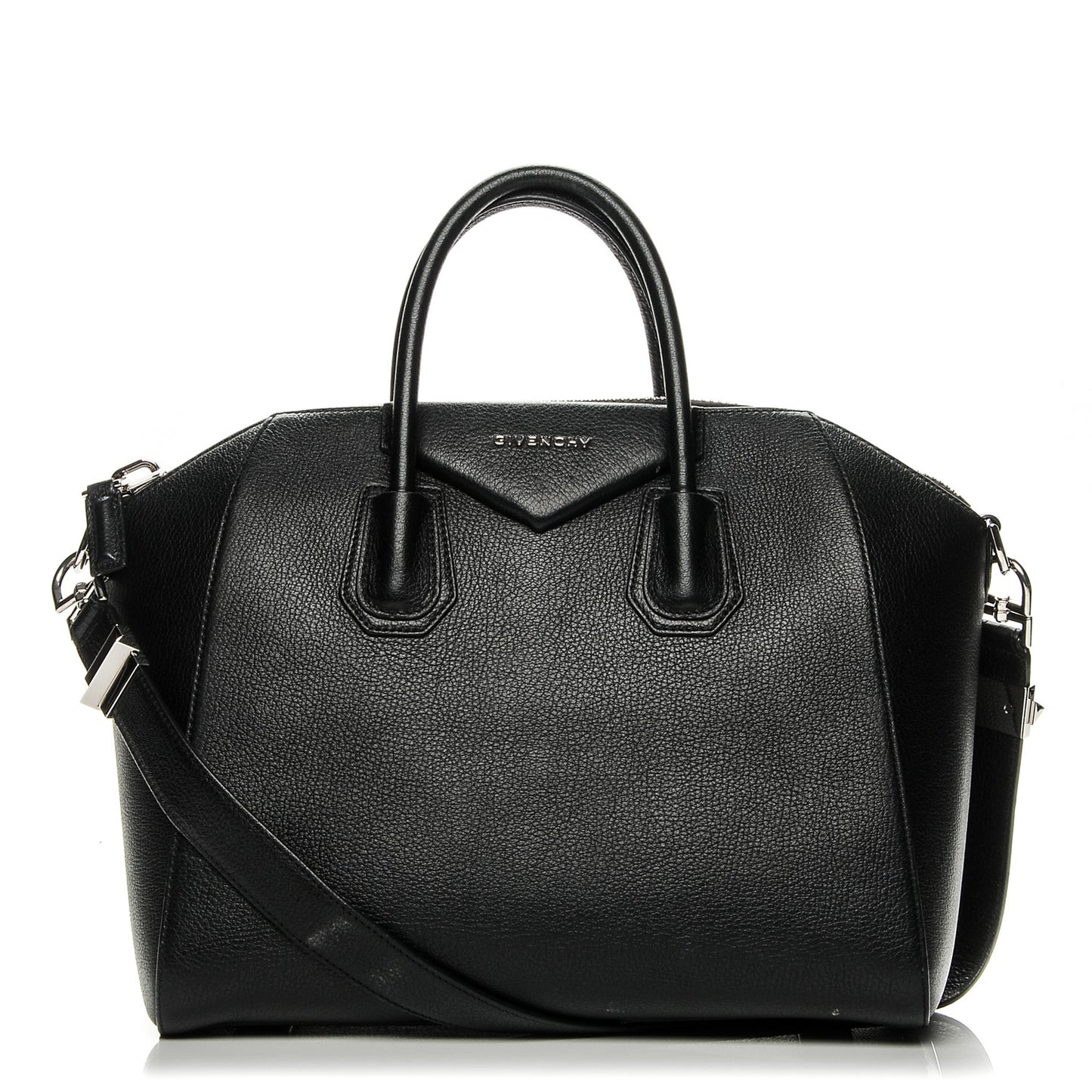 Sugar Goatskin Medium Antigona Black