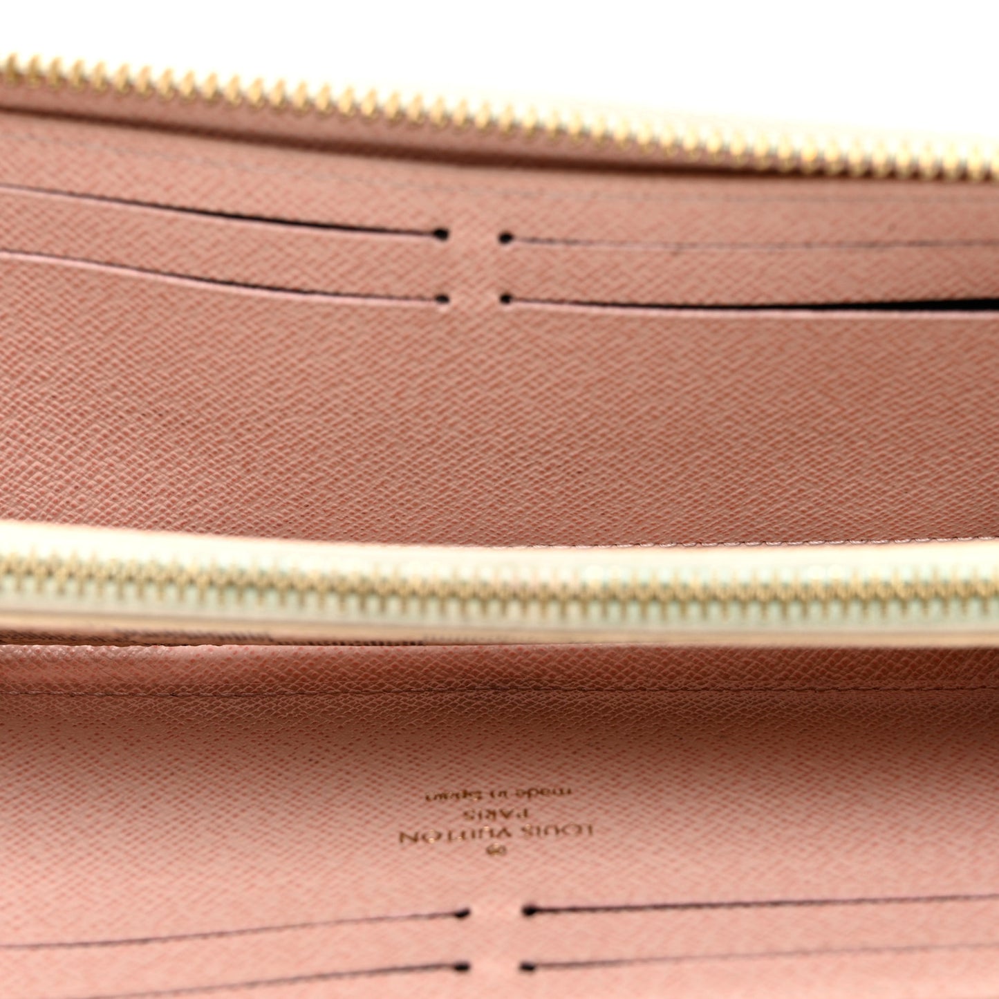 Damier Azur Clemence Wallet Rose Ballerine