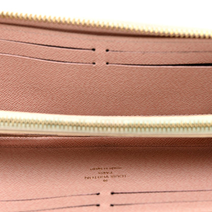 Louis Vuitton Damier Azur Clemence Wallet Rose Ballerine 5 of 8