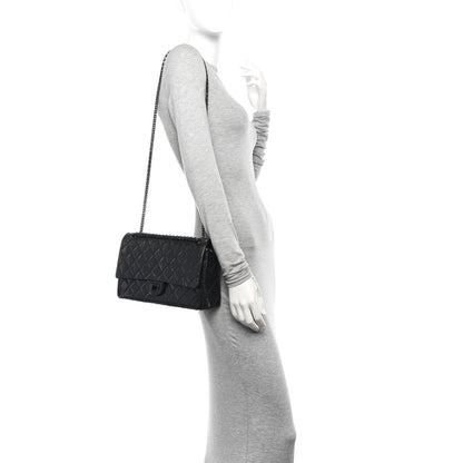 Chanel Glazed Calfskin Quilted 2.55 Reissue 226 Flap So Black 2 of 10