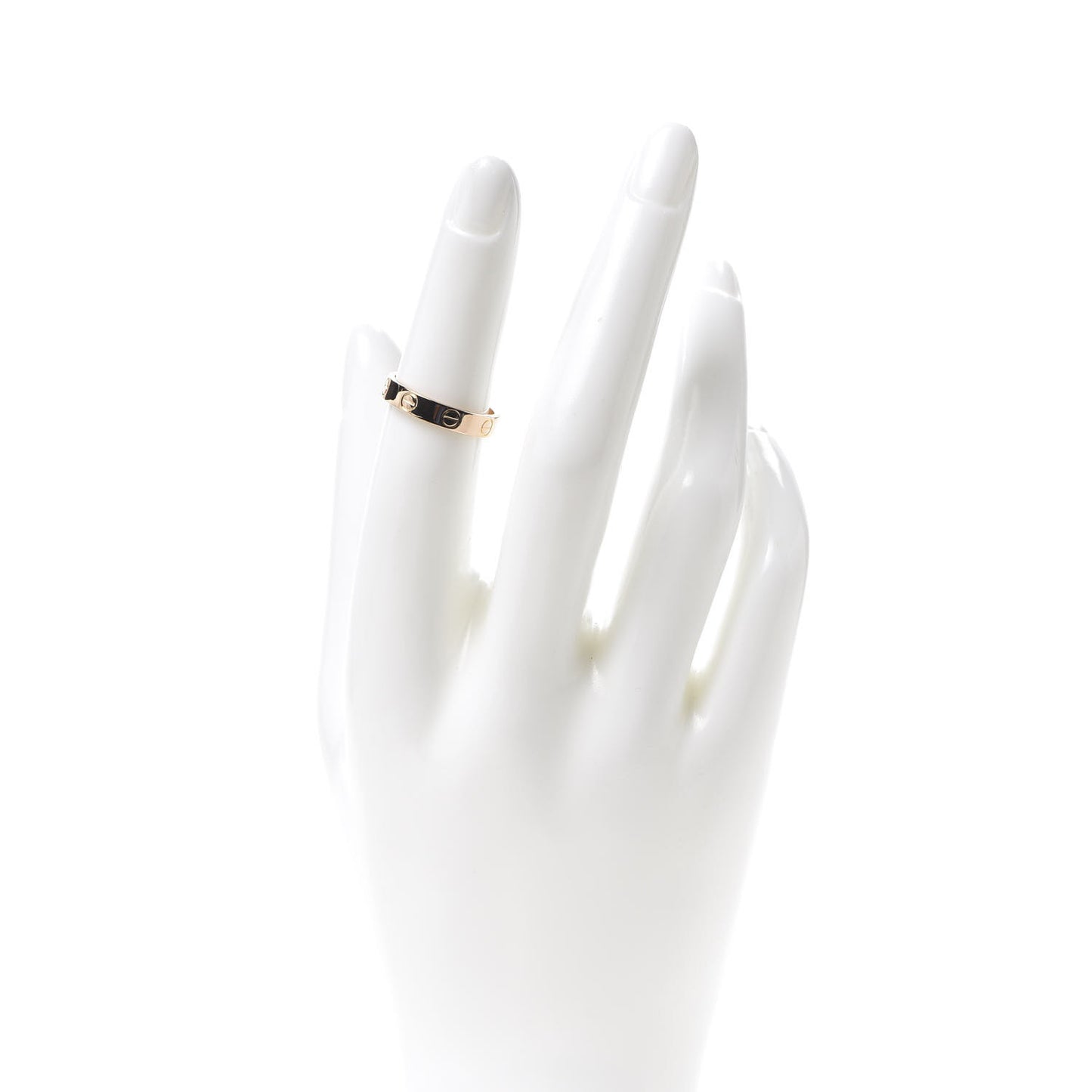 18K Pink Gold 3.5mm LOVE Wedding Band Ring 50 5.25