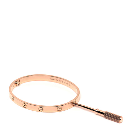 Cartier 18K Pink Gold LOVE Bracelet 19 9 of 12