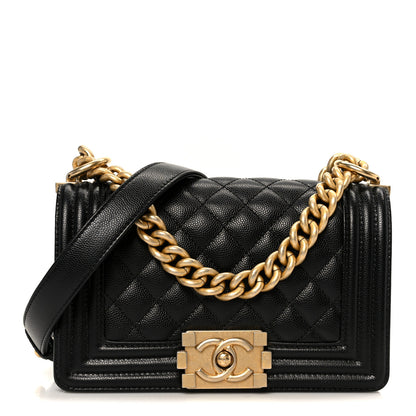 Chanel Caviar Quilted Small Boy Flap Black 1 of 10