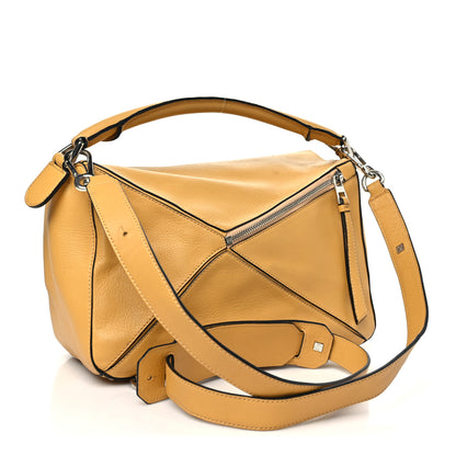 Loewe Calfskin Medium Puzzle Bag Yellow 3 of 10