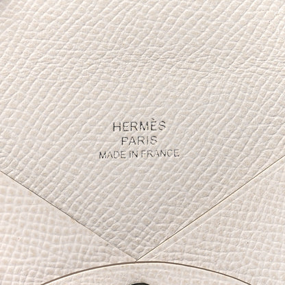 Hermes Epsom Calvi Card Case Mushroom 6 of 9