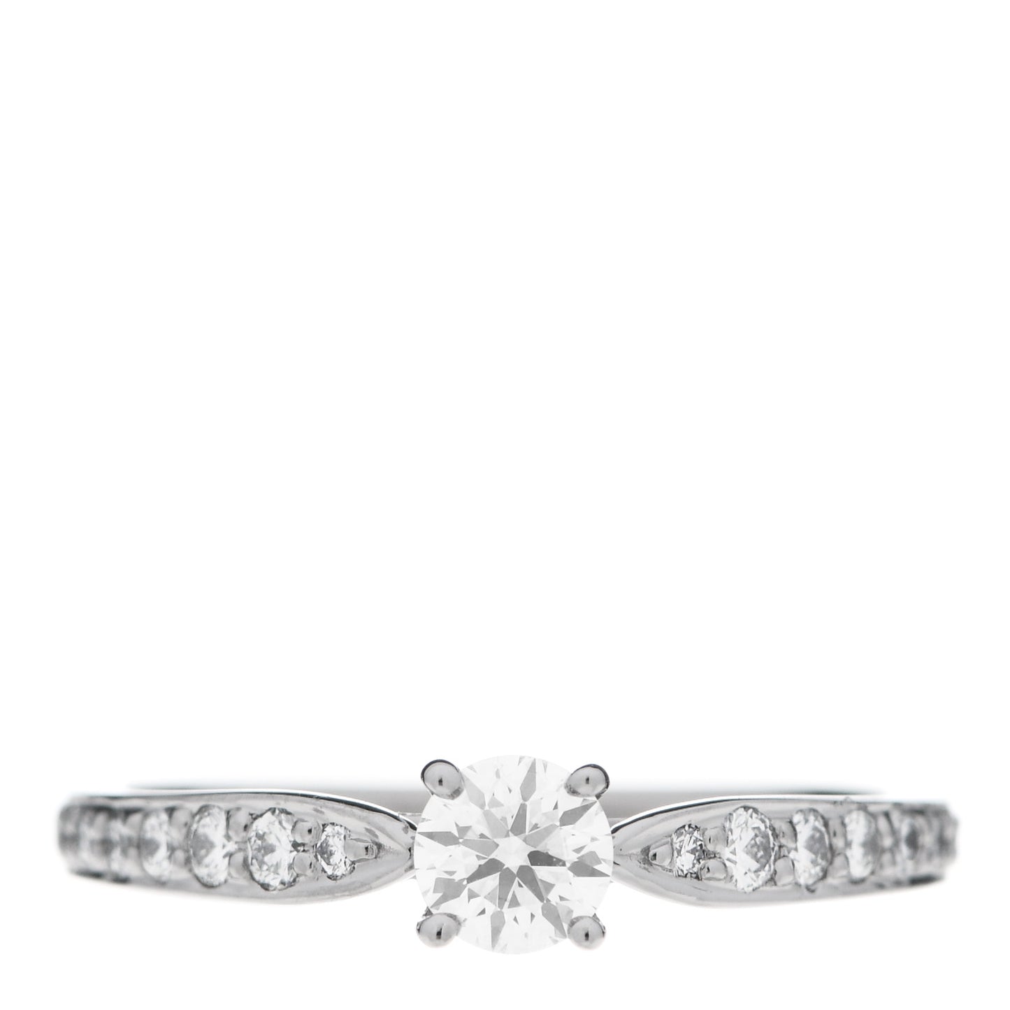 Platinum Diamond .25ct Round Brilliant Harmony Engagement Ring 49 5