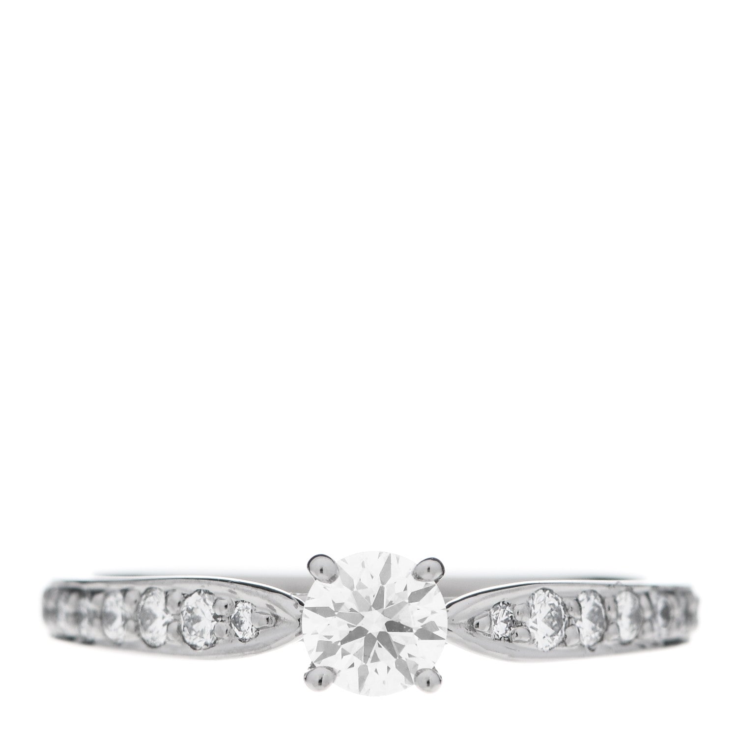 Tiffany Platinum Diamond .25ct Round Brilliant Harmony Engagement Ring 49 5 1 of 6