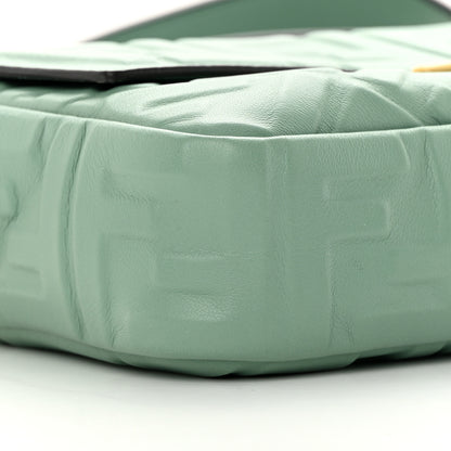 Fendi Nappa FF 1974 Embossed Baguette Menta 9 of 12