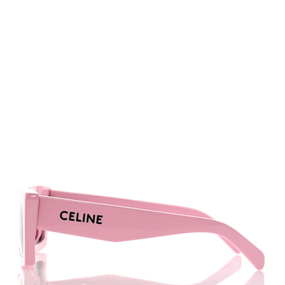 Celine Acetate Monochroms Square Sunglasses CL40214U Light Pink 3 of 6