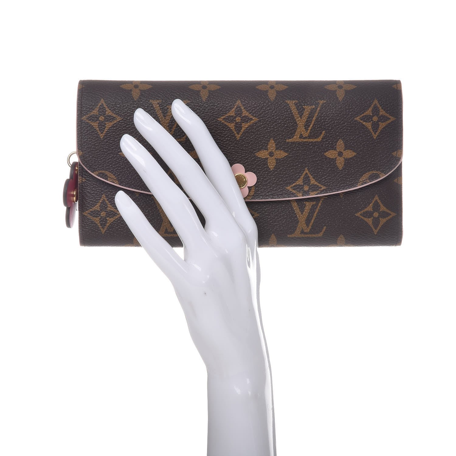 Louis Vuitton Monogram Bloom Flower Emilie Wallet 2 of 7