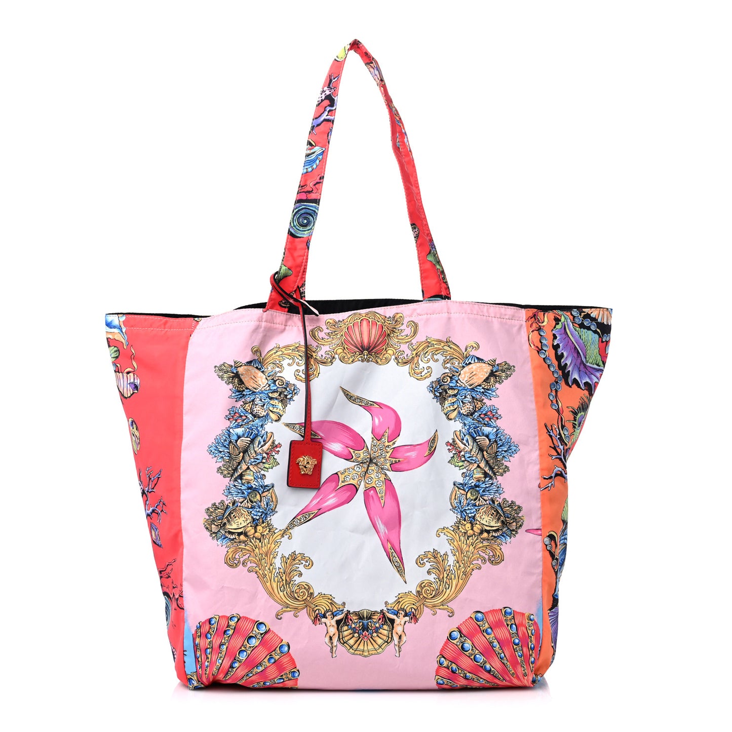 Nylon Tresor De La Mer Print Shopper Tote White Multicolor