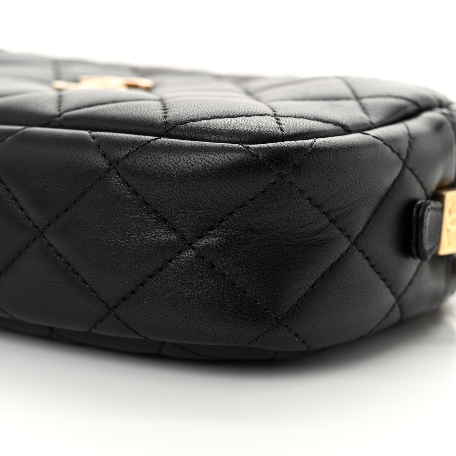 Chanel Lambskin Quilted Camera Bag Black 11 of 12