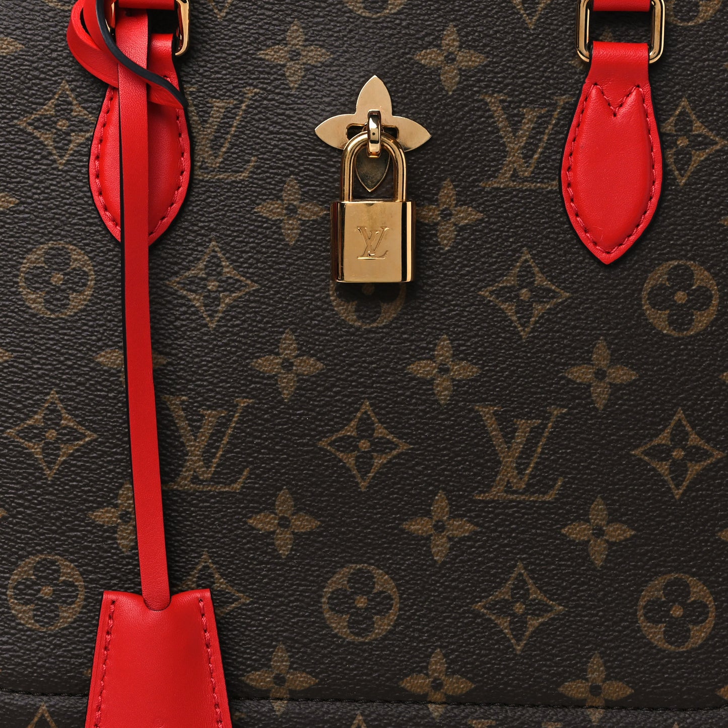 Monogram Flower Tote Coquelicot