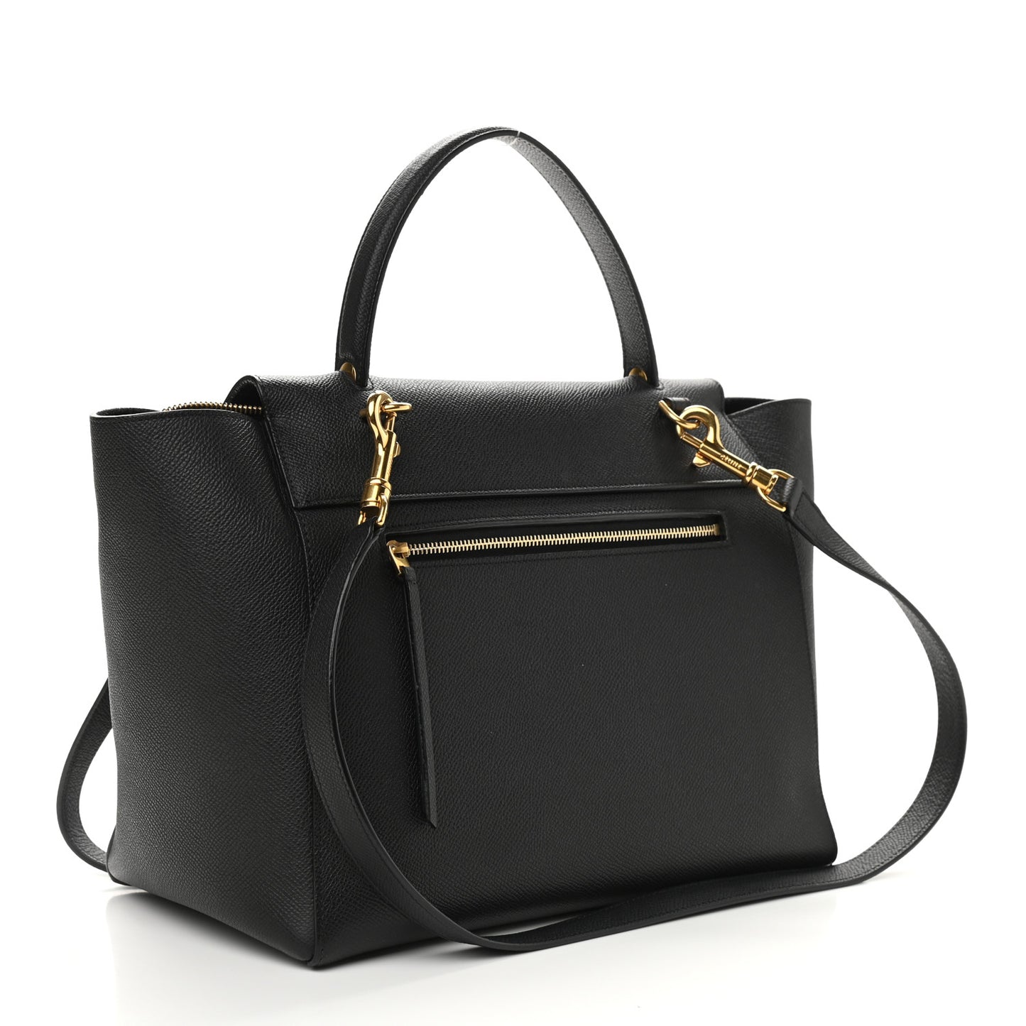 Grained Calfskin Belt Bag Black