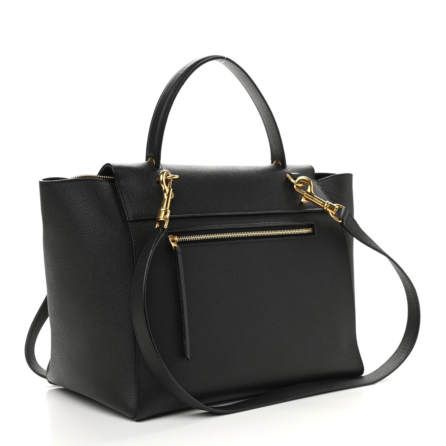 Celine Grained Calfskin Belt Bag Black 3 of 9