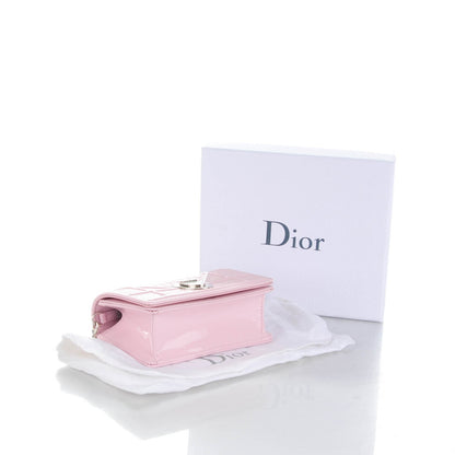 Christian Dior Patent Micro-Cannage Baby Diorama Flap Bag Pale Pink 4 of 6