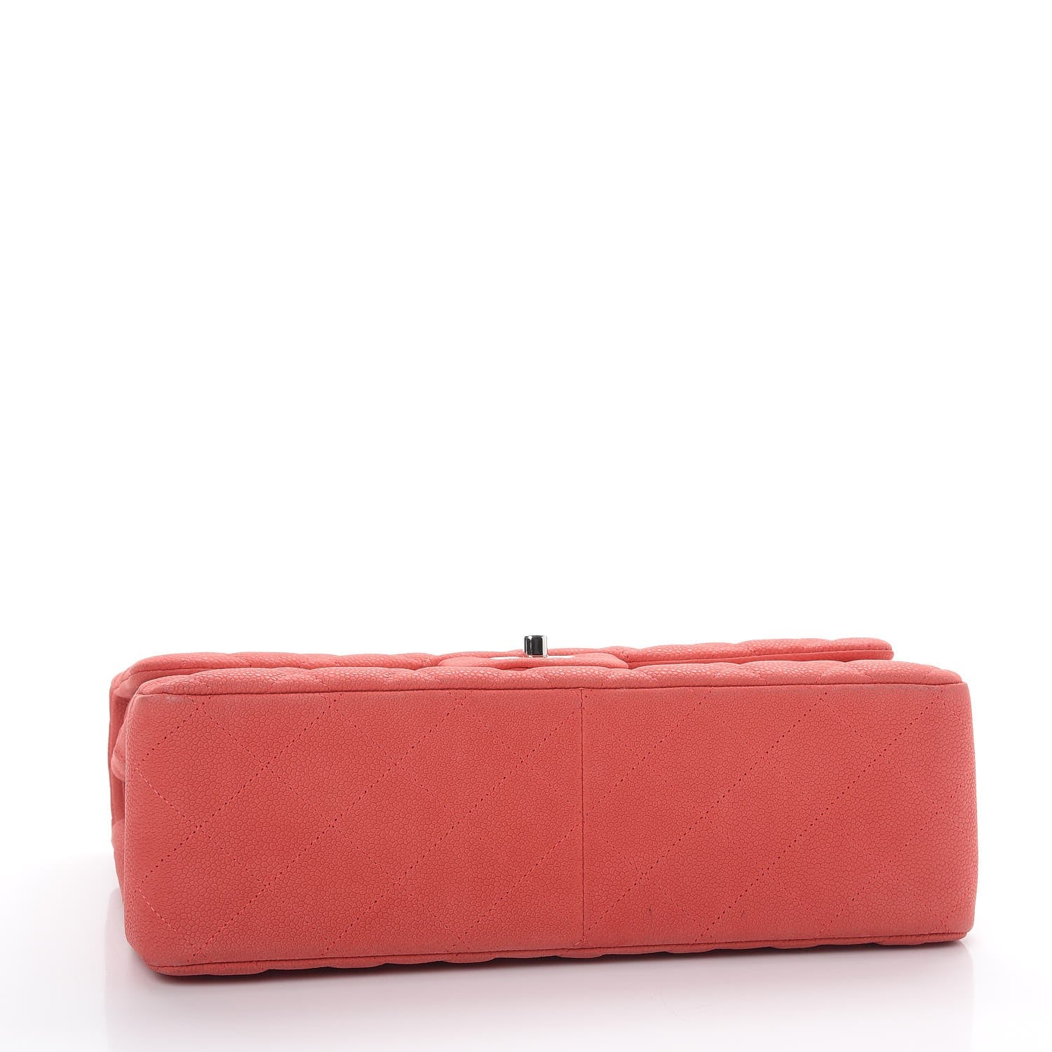 Chanel Iridescent Caviar Quilted Jumbo Double Flap Coral 5 of 15
