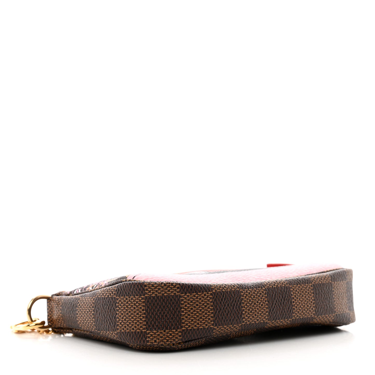 Damier Ebene 2019 Christmas Animation Mini Pochette Accessories Red