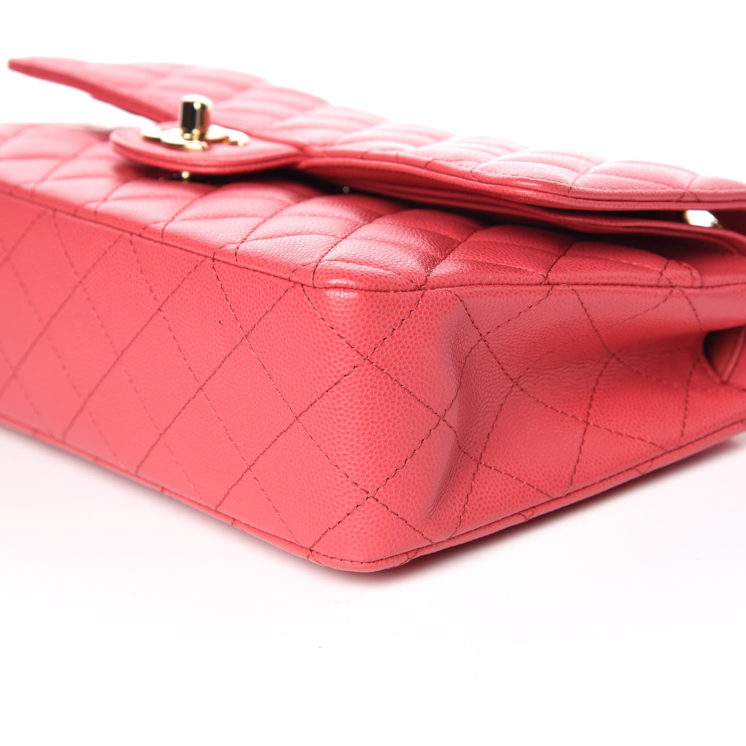 Chanel Caviar Quilted Medium Double Flap Dark Pink 6 of 10