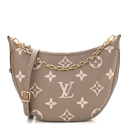 Louis Vuitton Empreinte Monogram Giant Loop Hobo Dove Gray Cream 1 of 10
