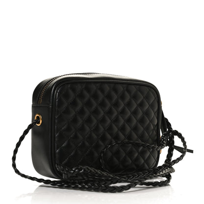 Gucci Calfskin Trapuntata Web Mini GG Shoulder Bag Black 2 of 10