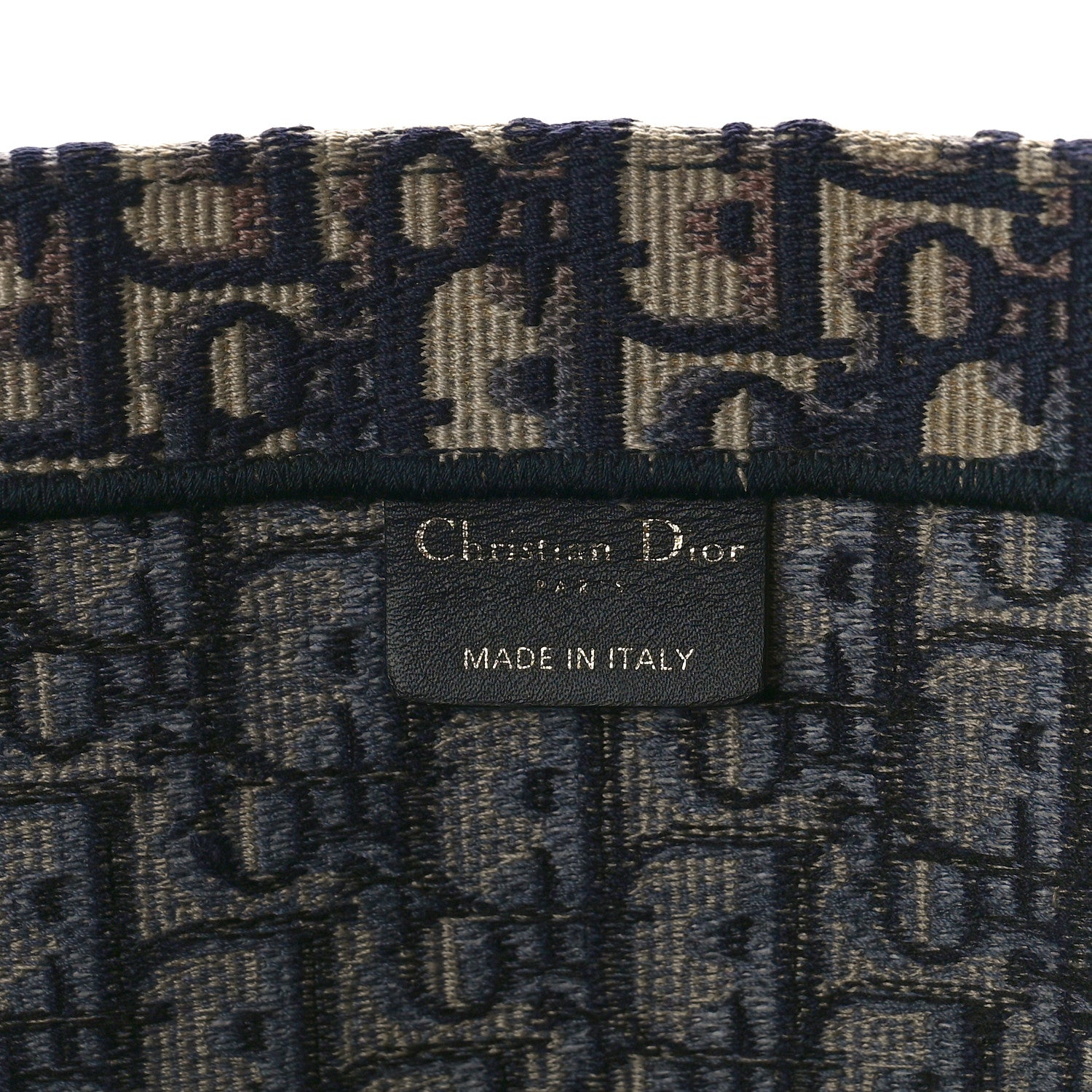 Christian Dior Oblique Large Book Tote Blue Multicolor 6 of 15