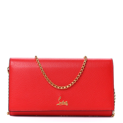 Christian Louboutin Calfskin Boudoir Wallet on Chain Red 1 of 12
