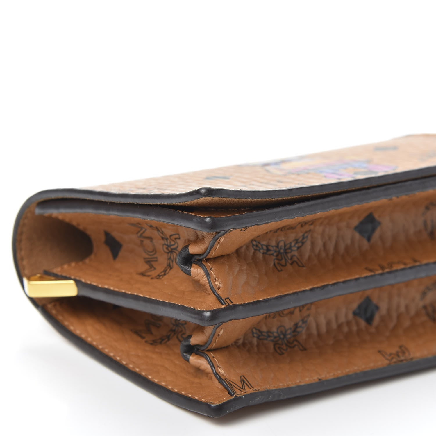 MCM Visetos Mini Rabbit Crossbody Bag Cognac 5 of 8