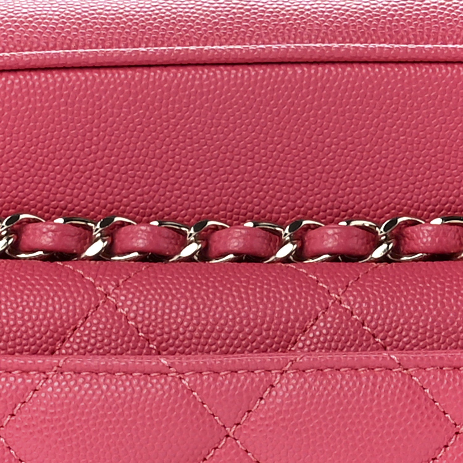 Chanel Caviar Quilted Medium In & Out Camera Case Pink 8 of 11