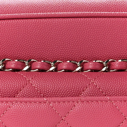 Chanel Caviar Quilted Medium In & Out Camera Case Pink 8 of 11