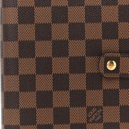 Louis Vuitton Damier Ebene Medium Ring Agenda Cover 7 of 12