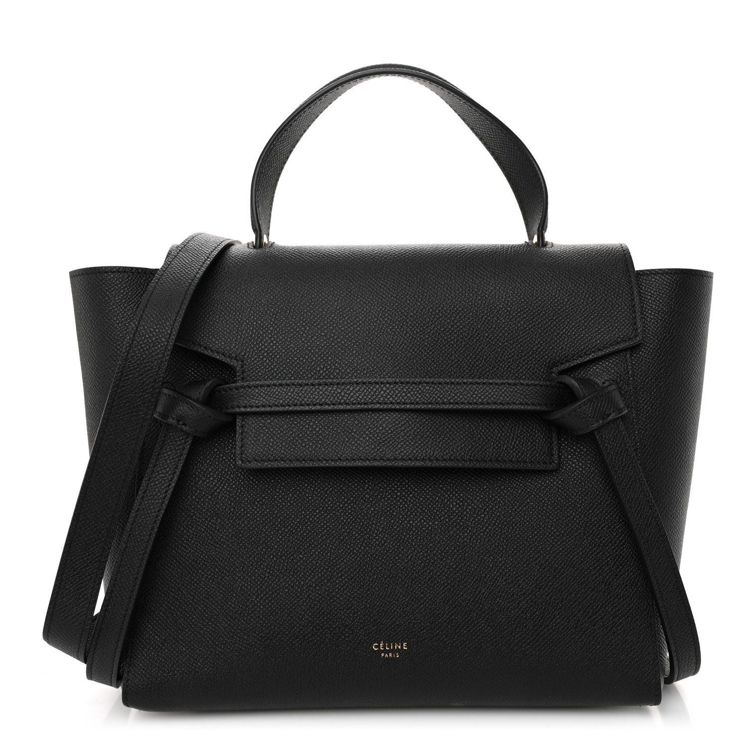 Celine Grained Calfskin Micro Belt Bag Black 1 of 9