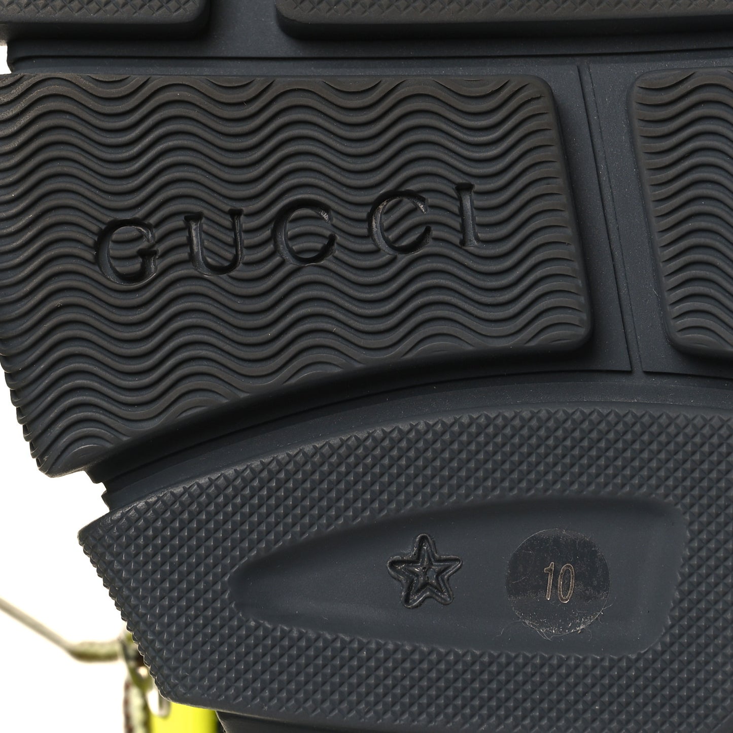 X SEGA Mesh Technical Canvas Calfskin Reflective Mens Flashtrek Sneakers 10 Neon Yellow Lotus