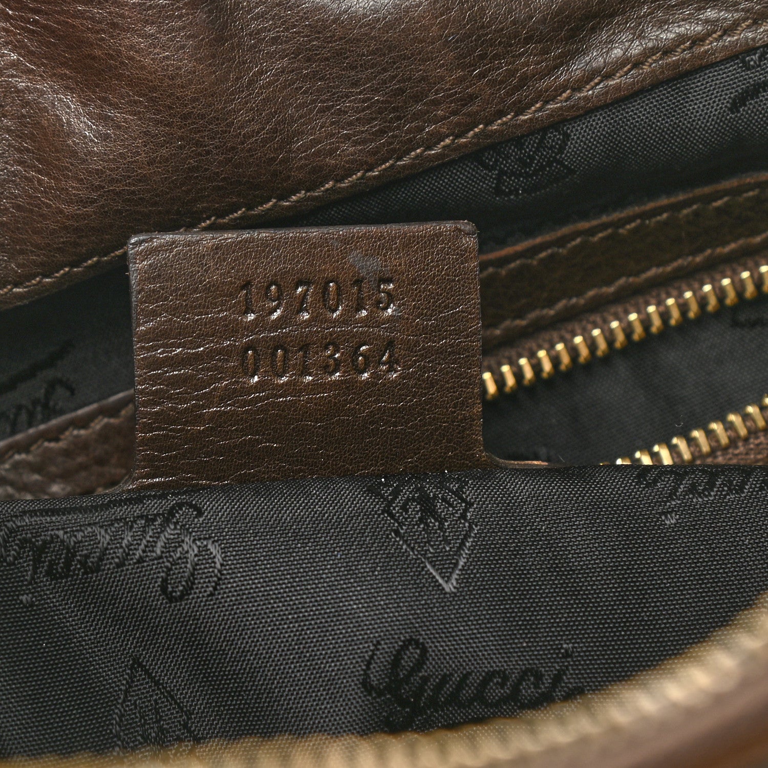 Gucci Patent Hysteria Large Clutch Brown 7 of 9