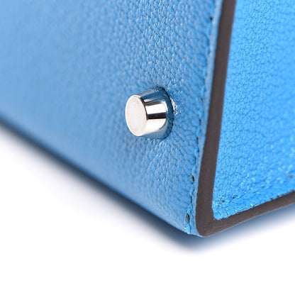 Hermes Chevre Mysore Mini Kelly Sellier 20 Bleu Zanzibar 29 of 30