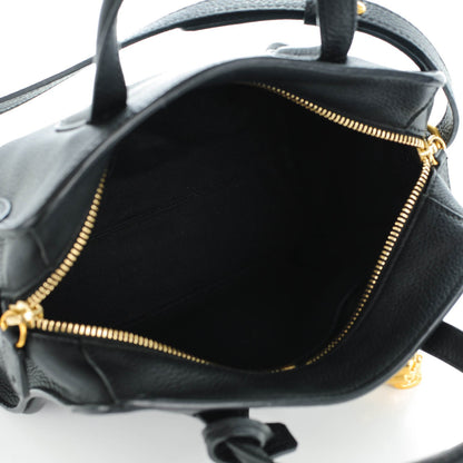 Alexander McQueen Pebbled Calfskin Mini Padlock Tote Black 5 of 7