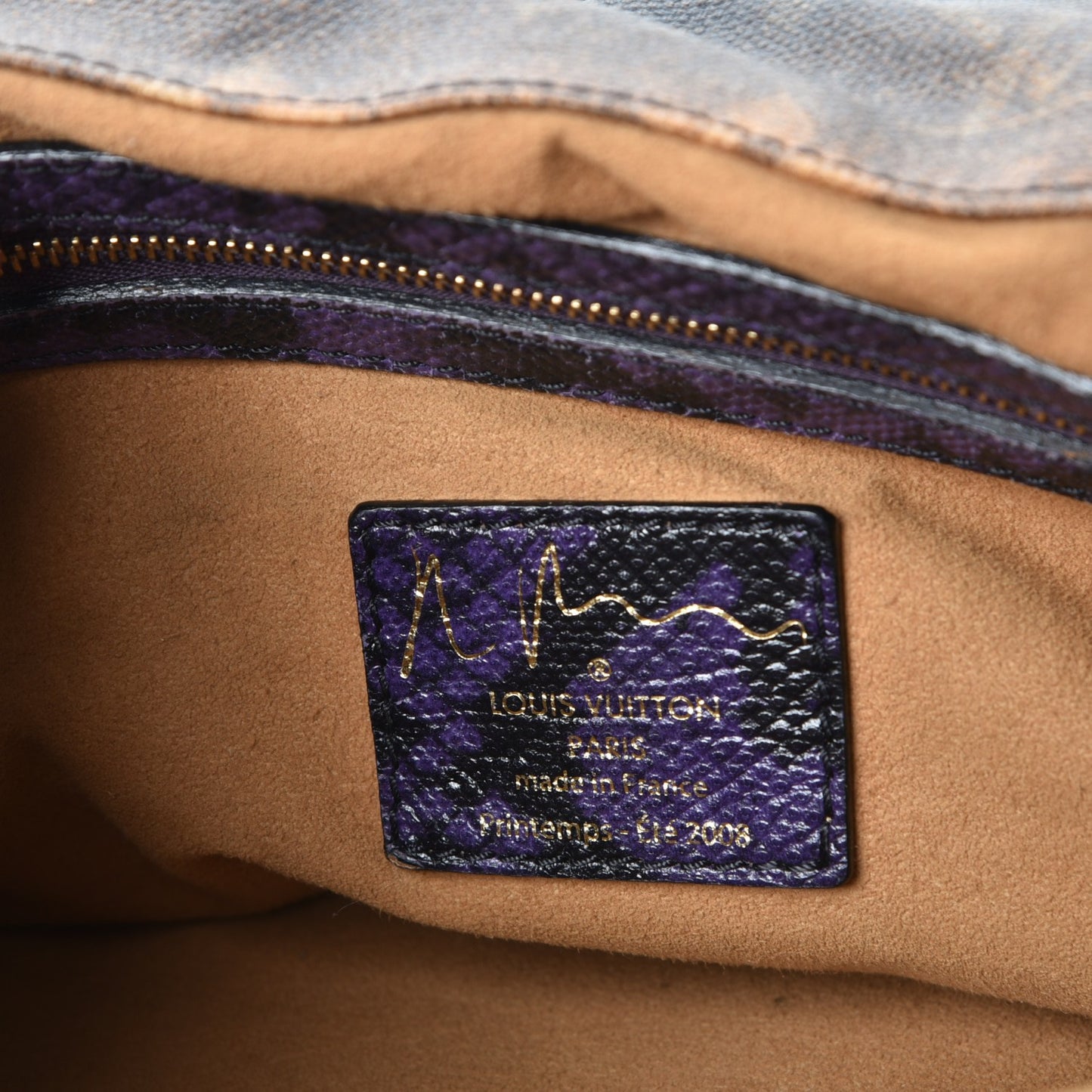 Monogram Karung Heartbreak Jokes Tote Violet