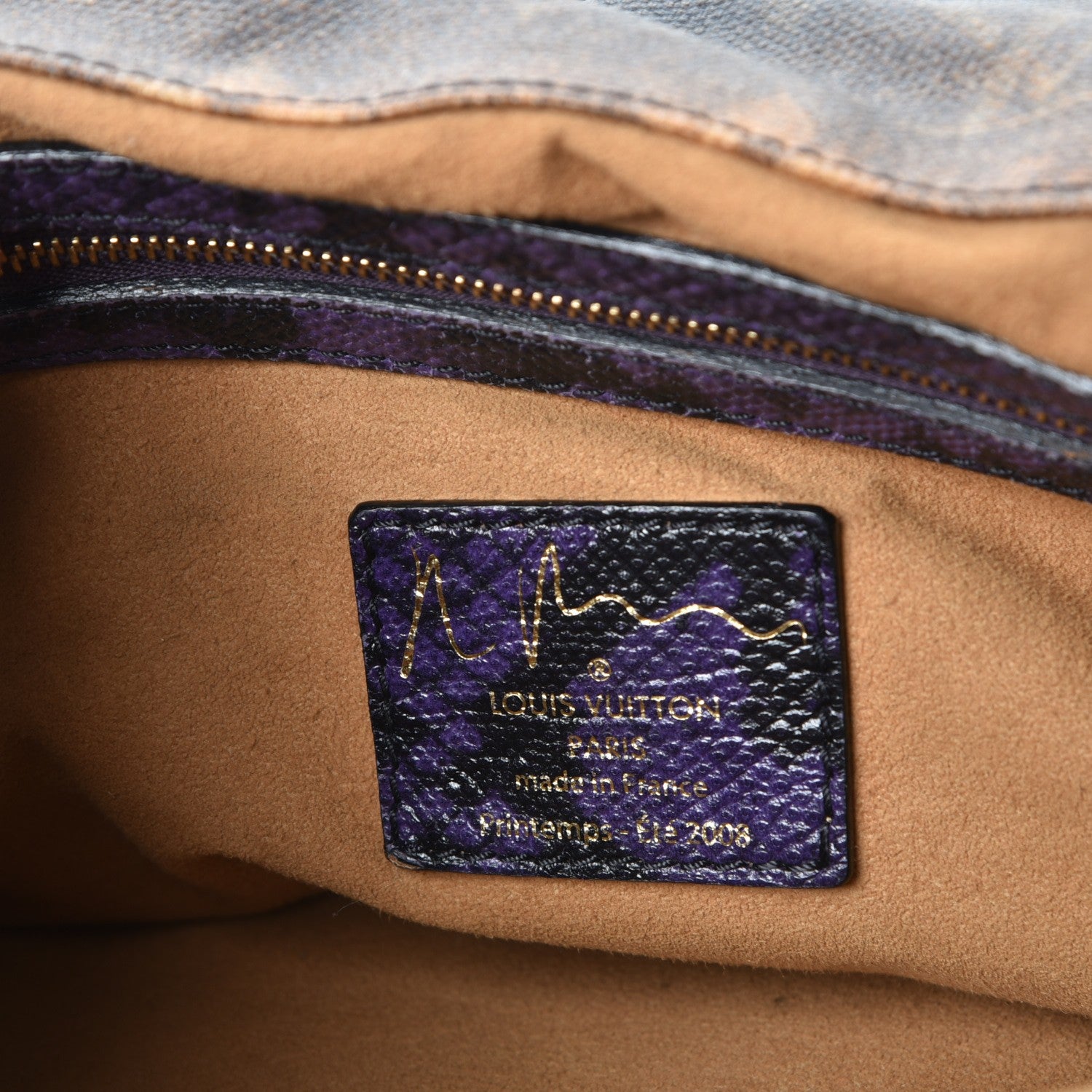 Louis Vuitton Monogram Karung Heartbreak Jokes Tote Violet 6 of 14
