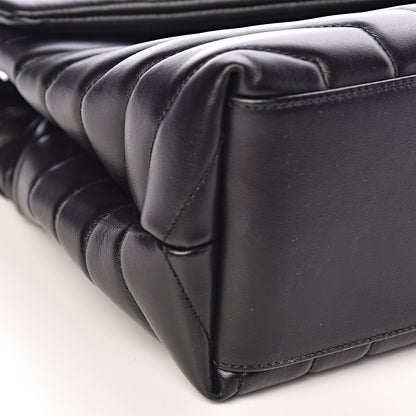 Saint Laurent Calfskin Y Quilted Monogram Medium Loulou Chain Satchel Black 9 of 12