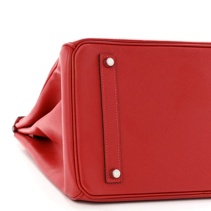 Hermes Epsom Birkin 35 Rouge Casaque 9 of 14