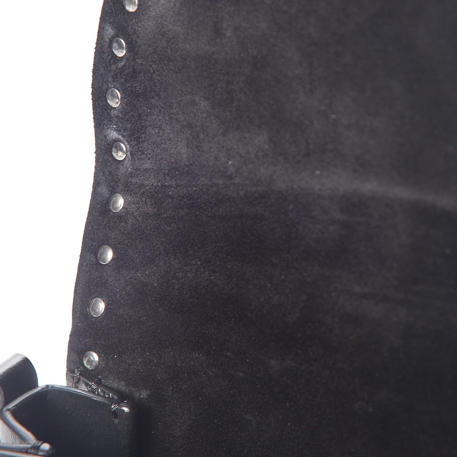 Valentino Garavani Craquele Calfskin Guitar Strap Rockstud Rolling Shoulder Flap Messenger Bag Black 23 of 25
