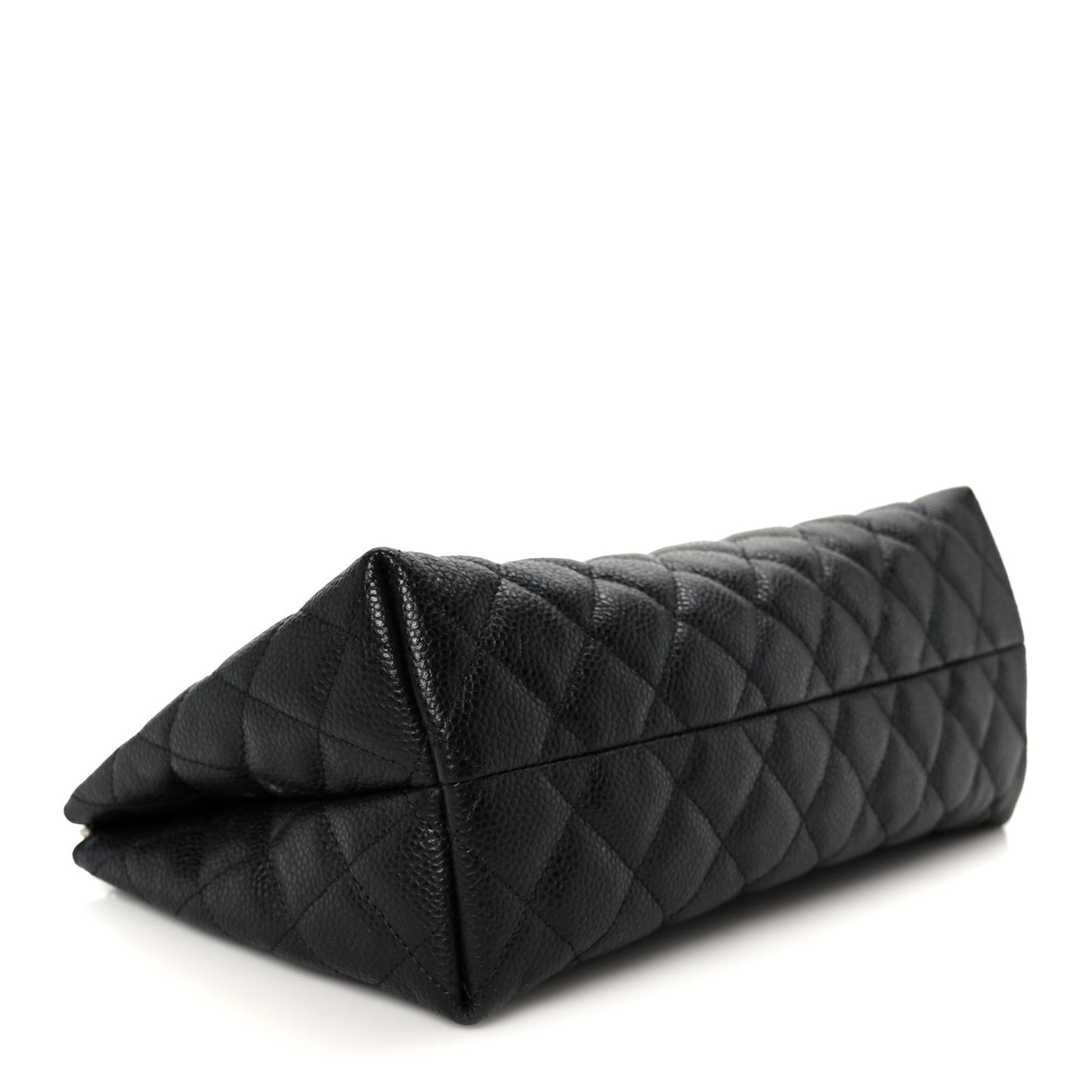 Caviar Quilted Cosmetic Case Black
