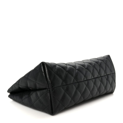 Chanel Caviar Quilted Cosmetic Case Black 4 of 10