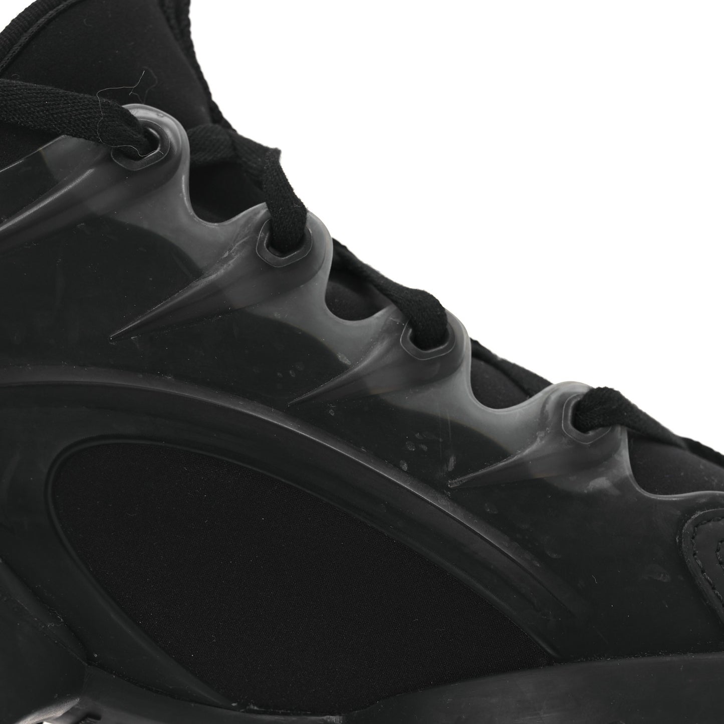 Neoprene Rubber Womens D-Connect Sneakers 37.5 Black