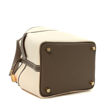 Hermes Toile Goeland Swift Cargo Picotin Lock 18 Ecru Etoupe 4 of 10